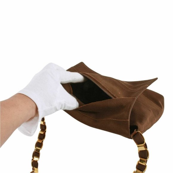 Salvatore Ferragamo Tiered Brown Grosgrain cross body bag - Picture 5 of 7